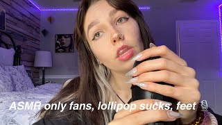 ASMR| clearing up questions 🎙️(Only Fans, lollipop sucks, and feet)