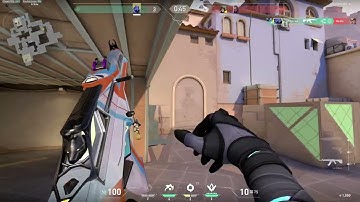1v5 Ace without reloading #valorant