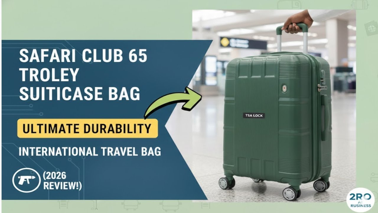 Safari Club 65 Trolley Suitcase Review ✈️ | Best Durable Travel Bag for International Trips (2026)?