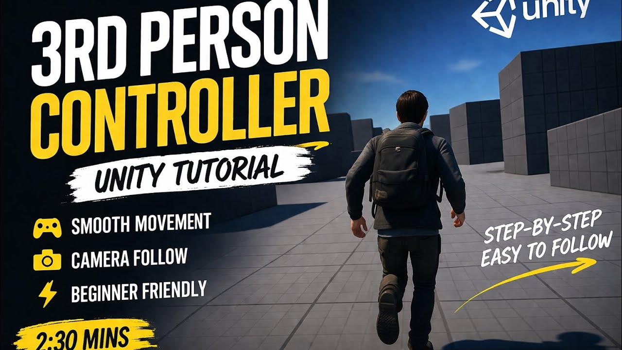 How I Made a 3rd Person Controller in Unity (Beginner Friendly) - YouTube