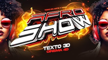 Descubre cómo crear TEXTOS 3D personalizados en Cinema 4D