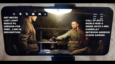 Redmi Note 9 Pro Call Of Duty World War II Android Gameplay Netboom Cloud Gaming + FREE PC Game