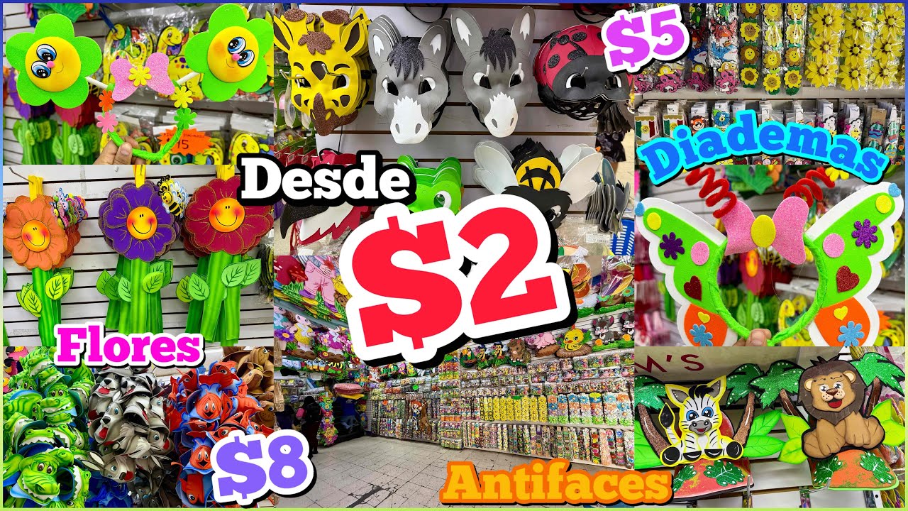 😱MEGA TIENDA en MESONES ¡DESDE $2 PESOTES!🤑 TODO PARA LA PRIMAVERA / DIADEMAS, ANTIFACES, DECORACIÓN