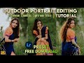 Outdoor Portrait Lightroom Preset Free download | Lightroom Mobile Tutorial | Lightroom DNG Download