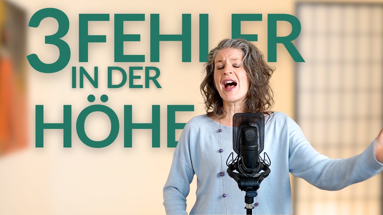 Warum die Höhe nicht funktioniert: 3 typische Fehler beim Singen!