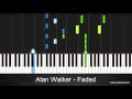 Alan Walker - Faded | Piano Synthesia Tutorial [1080p]