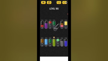Soda Sort Water Color Puzzle Level 155 Solution Gameplay