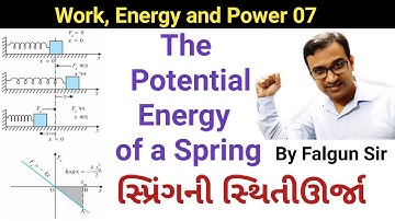 The Potential Energy of a Spring in Gujarati | Class 11 | Physics | Chapter 6 | NCERT