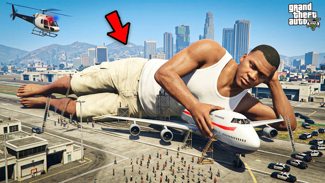 GIANT FRANKLIN Testing Los Santos Vehicles In GTA 5 ! (GTA 5 Mods)
