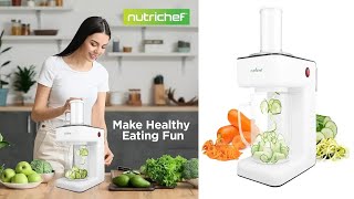 NutriChef 3-in-1 Electric Vegetable Chopper | Cheapest Price Vegetable Chopper