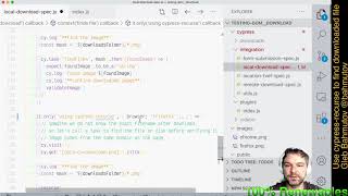 cypress-recurse: use cypress-recurse to find the downloaded file