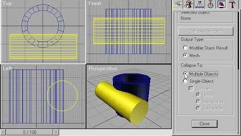 3D STUDIO MAX BASICS TUTORIAL COLLAPSE