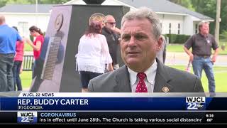 Rep. Carter Participates in the Bloomingdale Memorial Day Ceremony (WJCL)