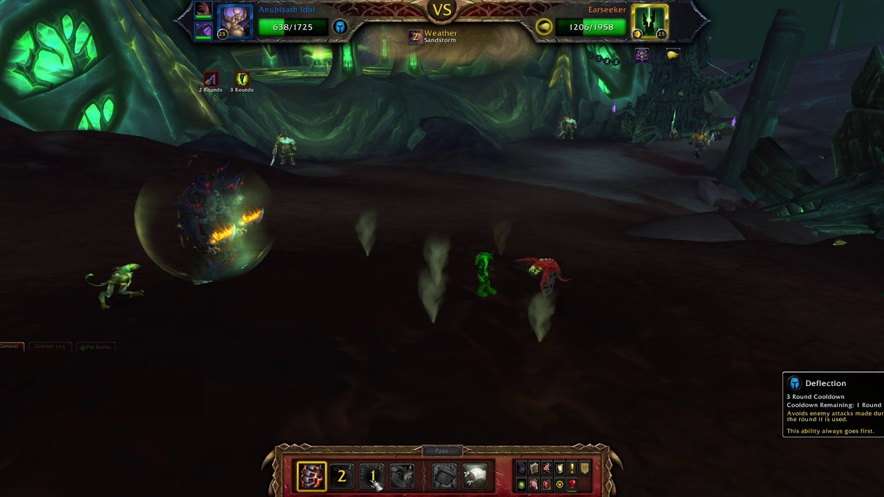 World of Warcraft Pet Battle: Earseeker World Quest. One Pet Win!