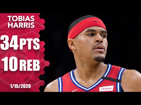 Tobias Harris heats up in second half for 76ers vs. Nets | 2019-20 NBA Highlights