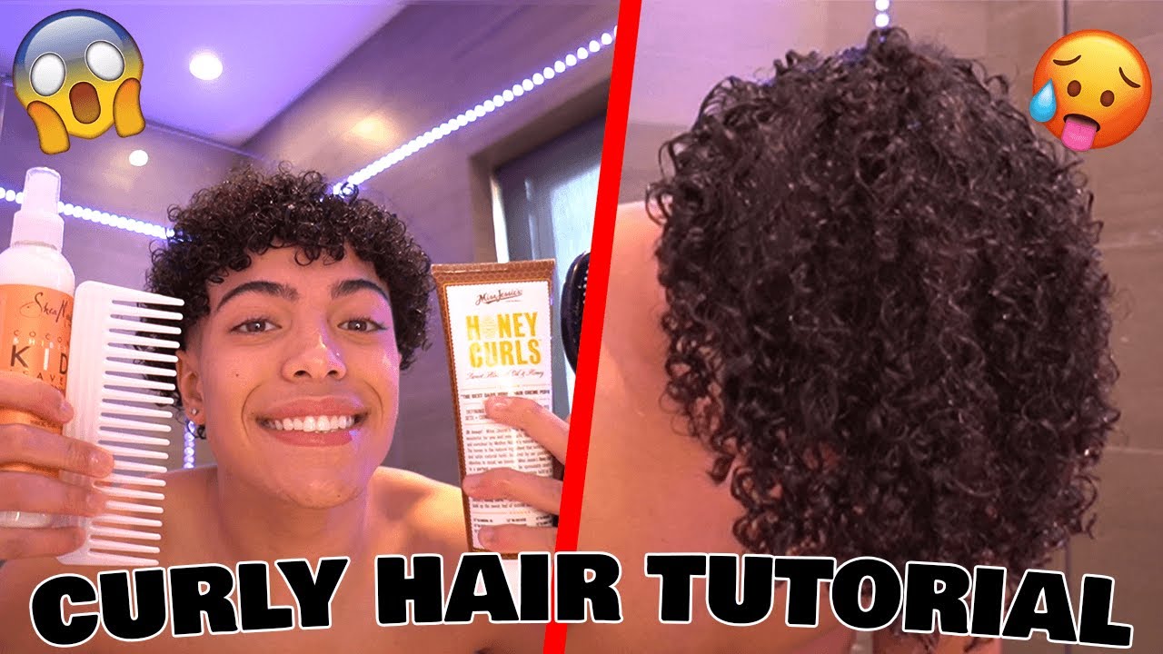 HOW TO GET CURLY HAIR IN 5 MINUTES!! CURLY HAIR ROUTINE😍 (ALL HAIR ...