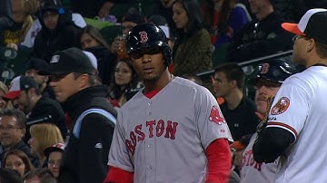 BOS@BAL: Bogaerts gets three hits against the Orioles