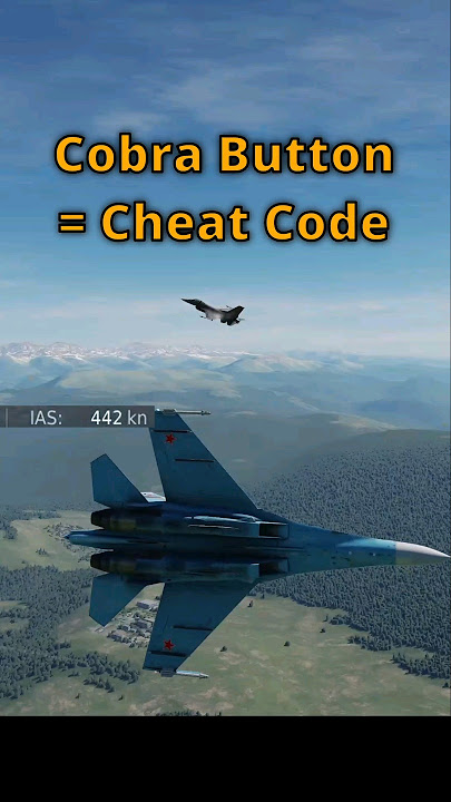 F-16 Defeated by SU-27 'Cobra Button' #dcs #simulation