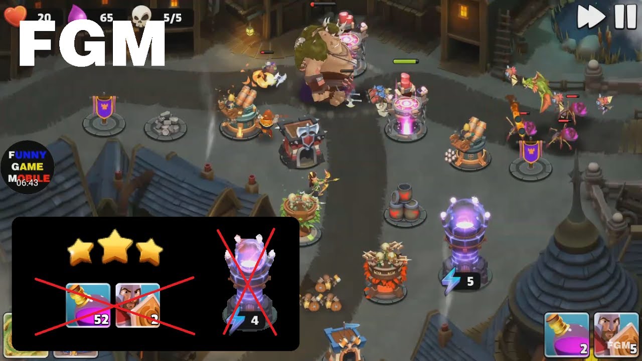 FGM - Castle Creeps TD: Chapter 25 - Level 99, Level 100 ( Without Sentinel )