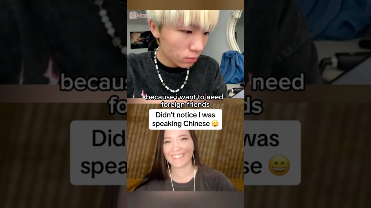 Didn’t notice I was speaking Chinese | #omegle #chinesereaction #ometv
