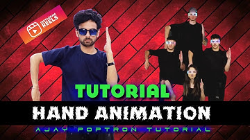 Hand Animation Dance ( Tutting)  Tutorial in Hindi | Reels Trending Dance | Ajay Poptron Tutorial