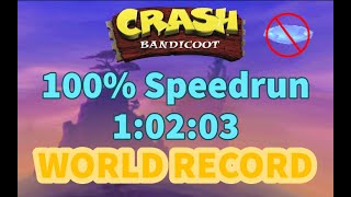 World Record] Crash Bandicoot 100% Speedrun in 1:01:38 by Tebt_W