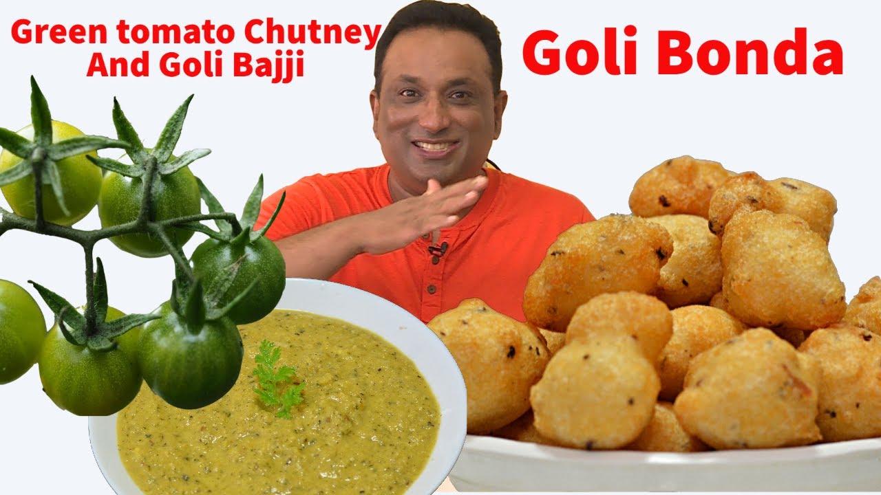 Breakfast Idea With Green tomato Chutney And Goli Bonda of Urad Dal | Vahchef - VahRehVah