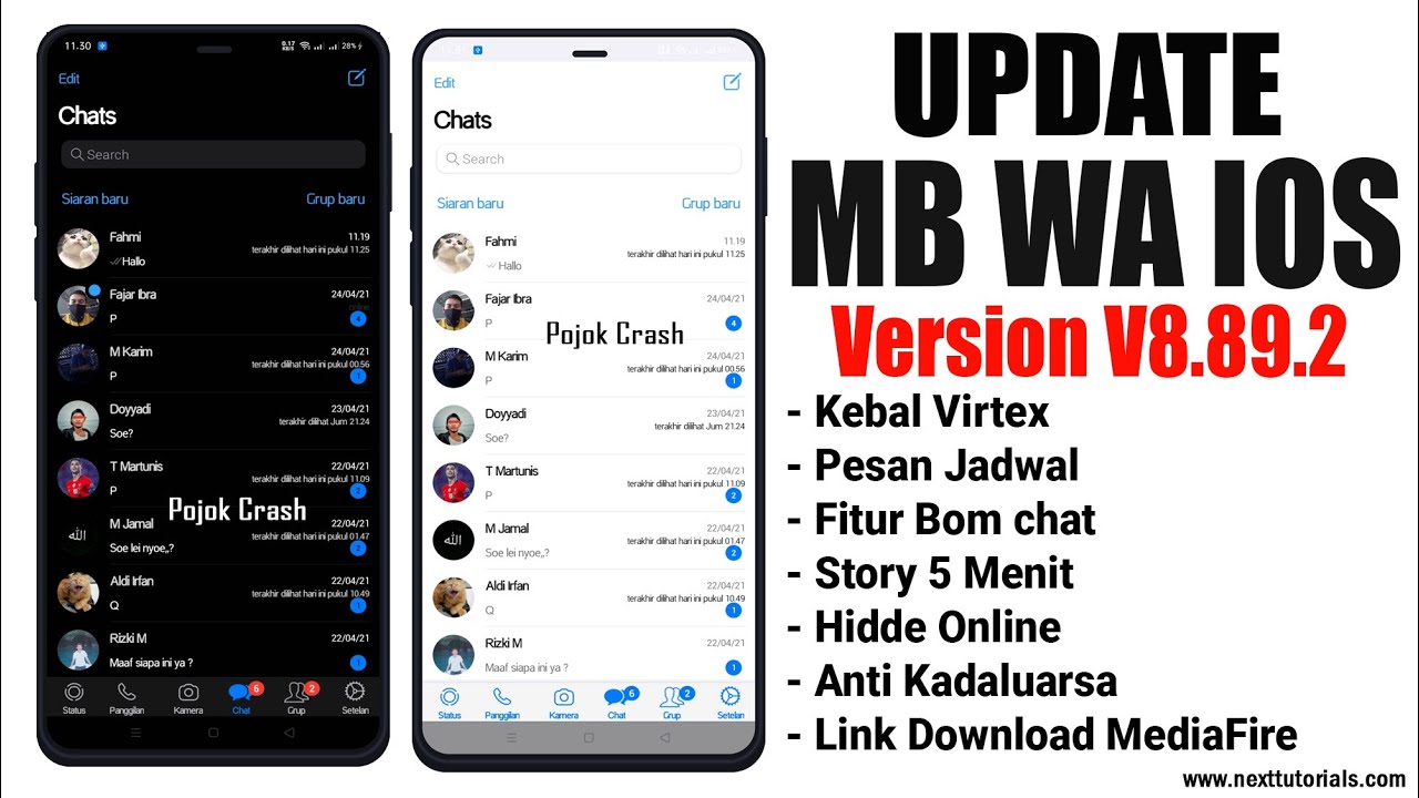 UPDATE😍 WhatsApp M0D Terbaru 2022 || MB WA IOS v9.25 Hadir Tampilan iPhone Keren 2022