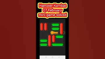 07 February Hamster Kombat mini game daily key🗝️ puzzle solved unlock key#hamsters #hamsterkey