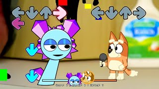 Swap Fnf New Sprunki Oc Pyramixed 4 Vs Bluey, Mackenzie & Bingo Sings Sliced Incredibox Sprunki