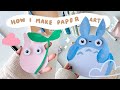 How I make paper art 🪵 🌱 Totoro