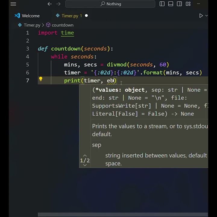 Countdown Timer | Python Script | CoderAnt2 #coding #python2 #phython# ...