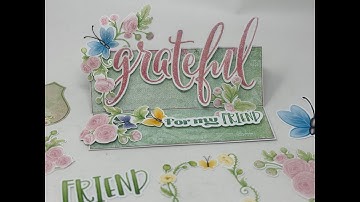 How to Create an Easel Card with a focal sentiment!