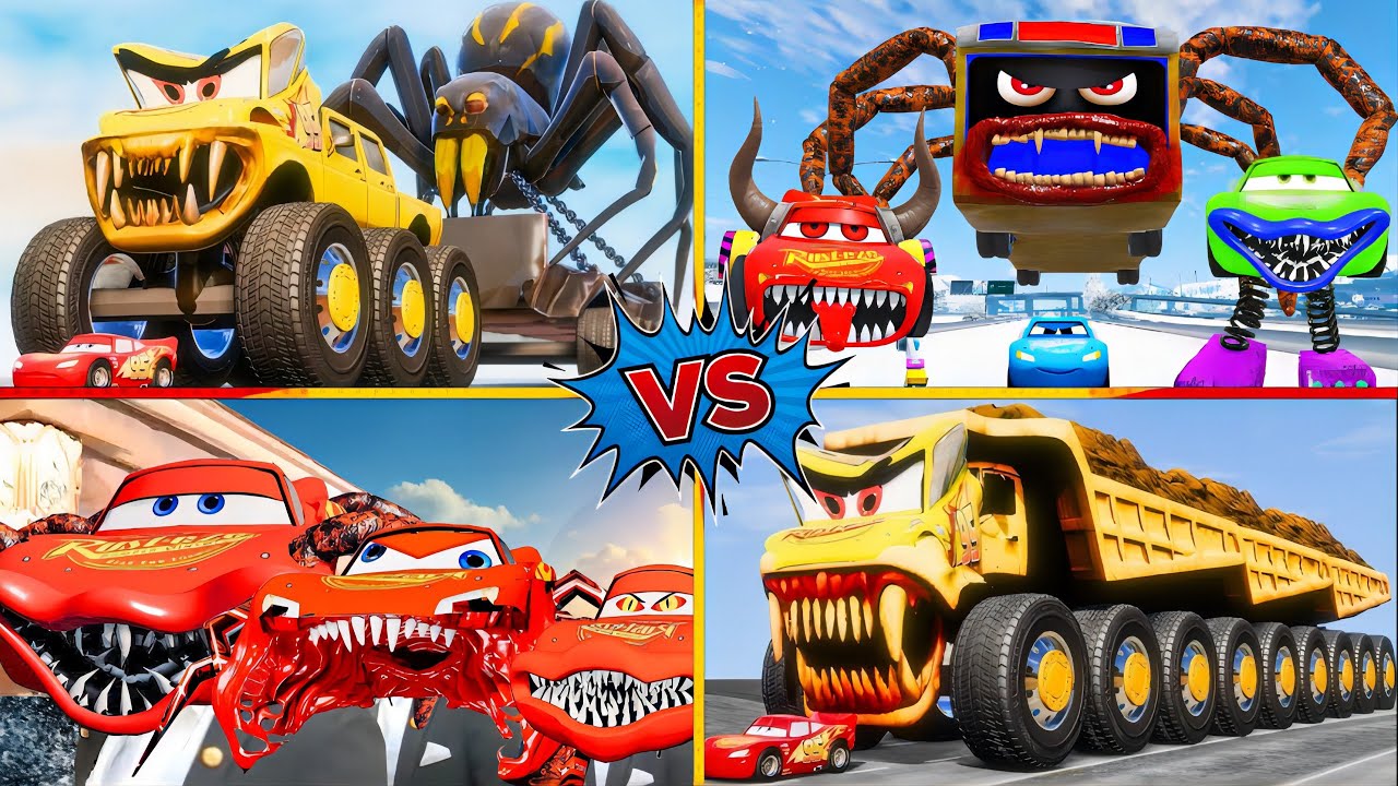 TEAM MCQUEEN VS THE GIANT CRANE! 🏗️ Epic Construction Battle & Evolution