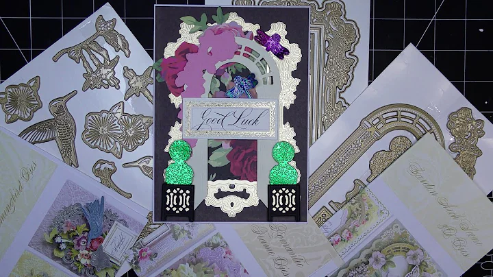 Last Card of the Year! Anna Griffin Garden Arch, 3D Romantic Frame, Hummingbird Dies Review Tutorial