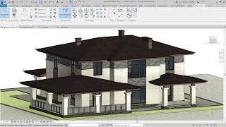 Как сделать крышу в Autodesk Revit. Часть II - Создаем материал кровли, Наносим инструмент балка