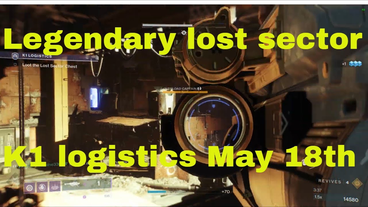 Destiny 2 legendary lost sector K1 logistics May 18th YouTube