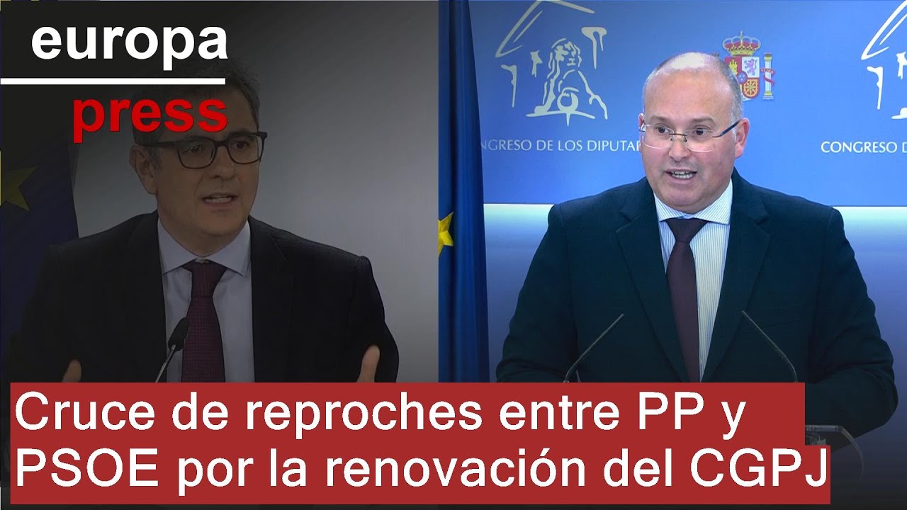 Cruce de reproches entre PP y PSOE por el CGPJ mientras Bruselas sigue ...