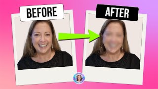How to BLUR a FACE in a photo using CANVA ✨🖌️