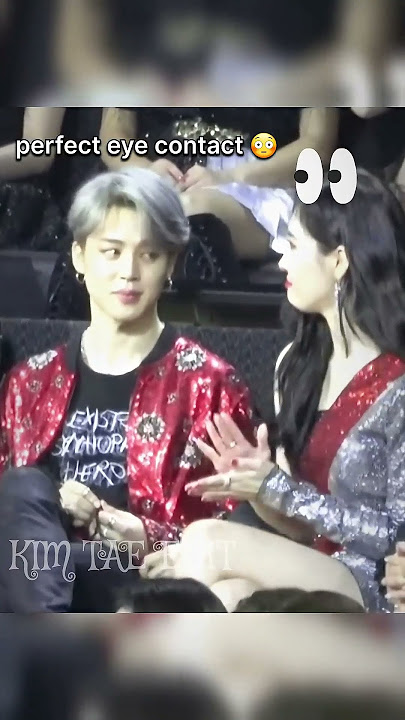 when Jimin and sunmi perfect eye contact😍💜#bts #jimin #shorts