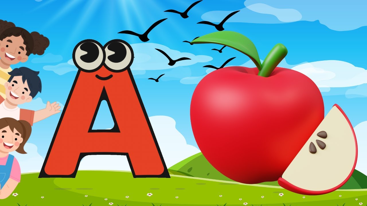 Fun ABC Song Phonics - A for APPLE | Kids Song | Nursery Rhymes ...
