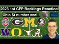 College football playoff rankings initial reaction with jacksonshould ohio st be number one cfp