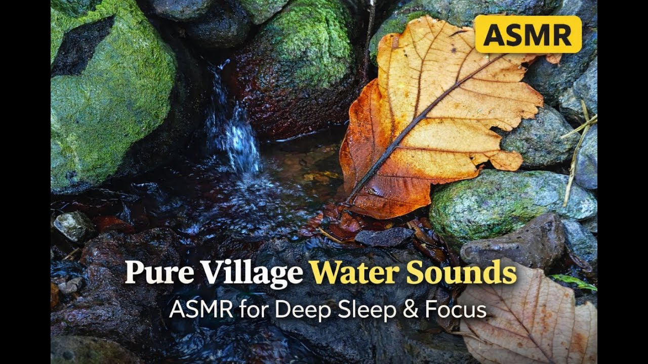 Pure Village Water Sounds | ASMR for Deep Sleep & Focus