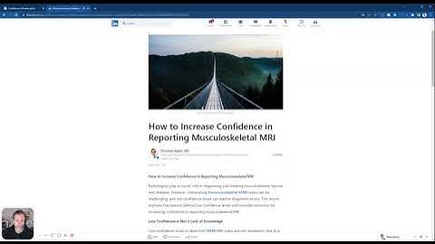 ChatGPT wrote text: How to Increase Confidence in Reporting MSK MRI