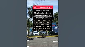 Tidak Tertandingi 6 Weton Akan Mendapat Rezeki Besar #shorts