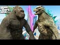 КИНГ КОНГ ПРОТИВ ГОДЗИЛЛЫ ГТА 5 МОДЫ! KING KONG VS GODZILLA ОБЗОР МОДА В GTA 5! ИГРЫ ГТА ВИДЕО MODS