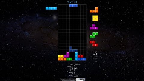 [Jstris] 40L Sprint  (16.374) played by VinceHD