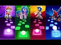 Paw Patrol VS My little pony VS Sonic Prime VS Spiderman | Tiles Hop