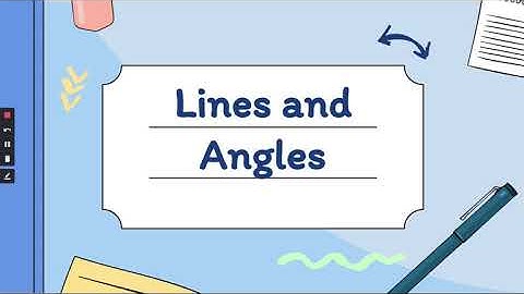 Geometry Unit 3: Lines and Angles Notes