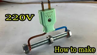 Top5 Amazing easy making 220volt free electricity energy with bolts use pvc copper wire